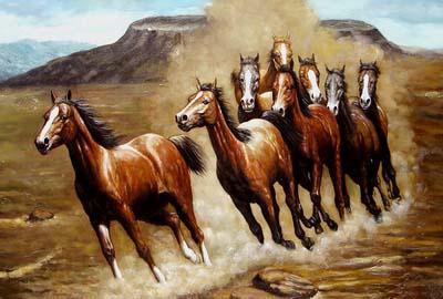 unknow artist Horses 019 Spain oil painting art